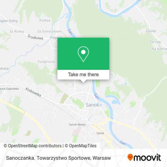 Sanoczanka. Towarzystwo Sportowe map