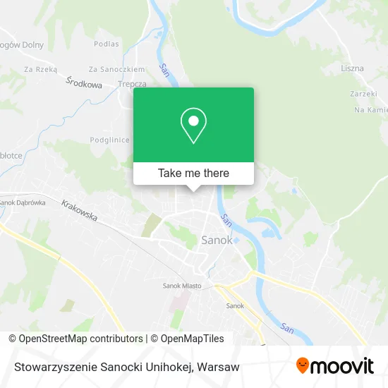 Stowarzyszenie Sanocki Unihokej map