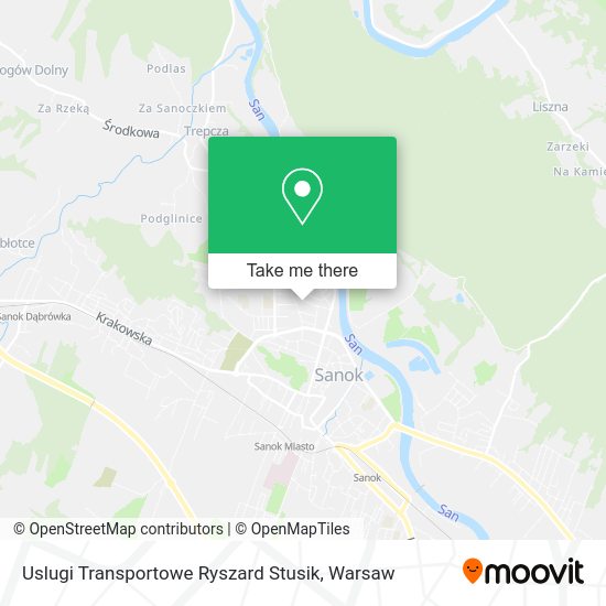 Uslugi Transportowe Ryszard Stusik map