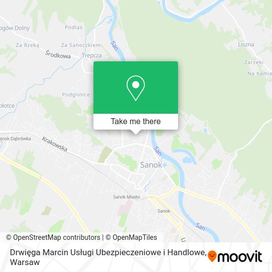 Drwięga Marcin Usługi Ubezpieczeniowe i Handlowe map