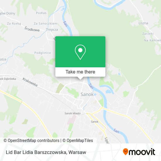 Lid Bar Lidia Barszczowska map