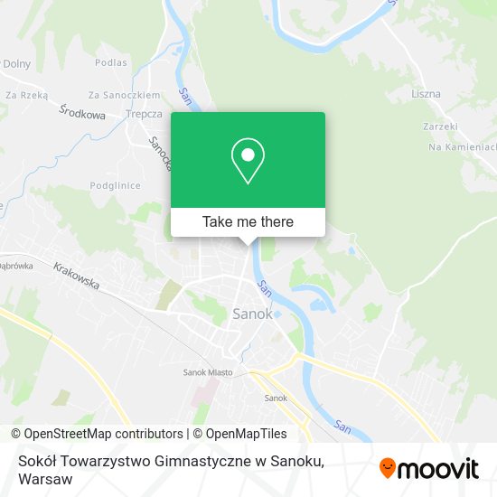 Sokół Towarzystwo Gimnastyczne w Sanoku map