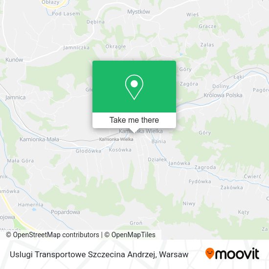 Uslugi Transportowe Szczecina Andrzej map