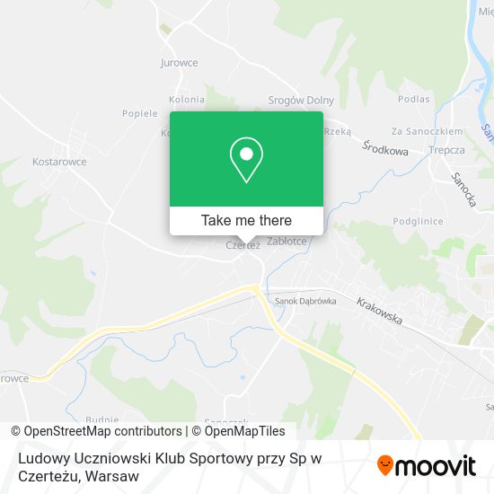 Ludowy Uczniowski Klub Sportowy przy Sp w Czerteżu map