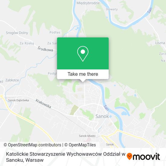 Карта Katolickie Stowarzyszenie Wychowawców Oddział w Sanoku