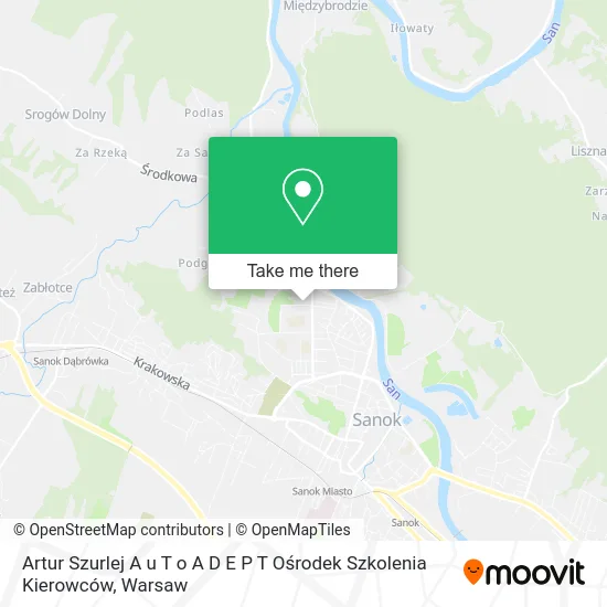 Artur Szurlej A u T o A D E P T Ośrodek Szkolenia Kierowców map