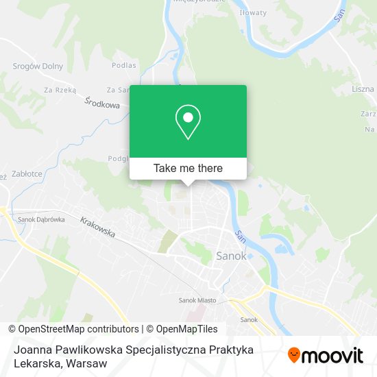 Joanna Pawlikowska Specjalistyczna Praktyka Lekarska map