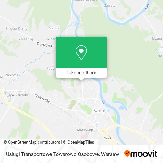 Uslugi Transportowe Towarowo Osobowe map