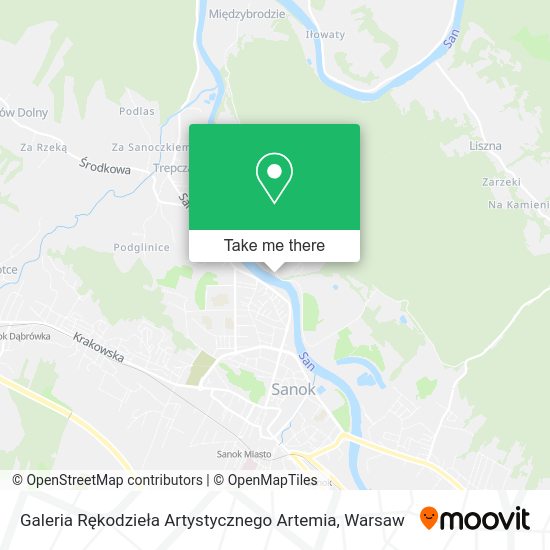 Galeria Rękodzieła Artystycznego Artemia map