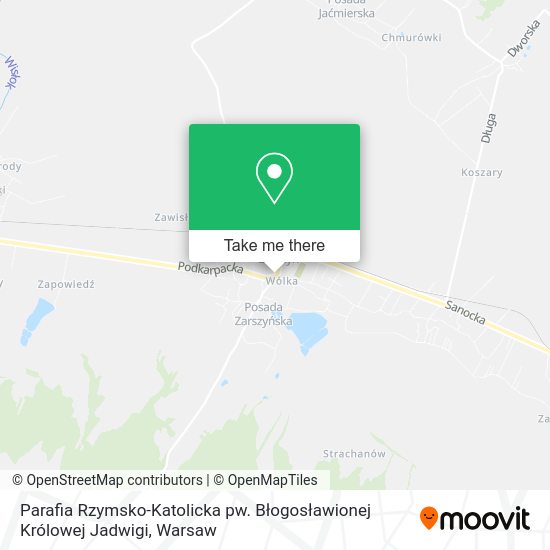 Parafia Rzymsko-Katolicka pw. Błogosławionej Królowej Jadwigi map