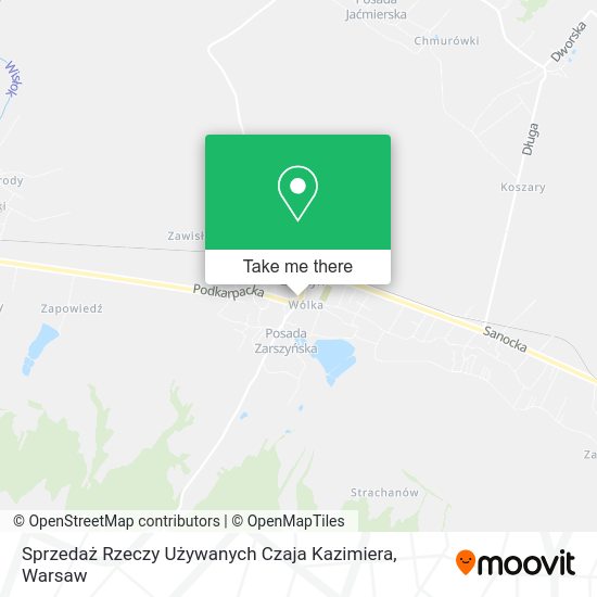 Sprzedaż Rzeczy Używanych Czaja Kazimiera map