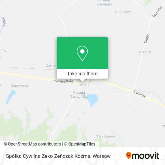 Карта Spółka Cywilna Zeko Zeńczak Koźma