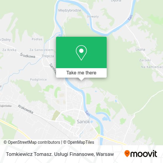 Tomkiewicz Tomasz. Usługi Finansowe map