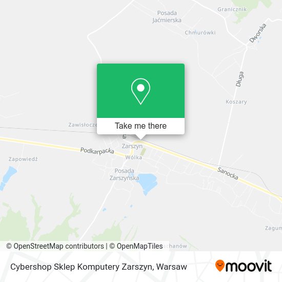 Cybershop Sklep Komputery Zarszyn map