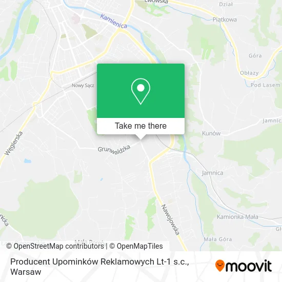 Карта Producent Upominków Reklamowych Lt-1 s.c.