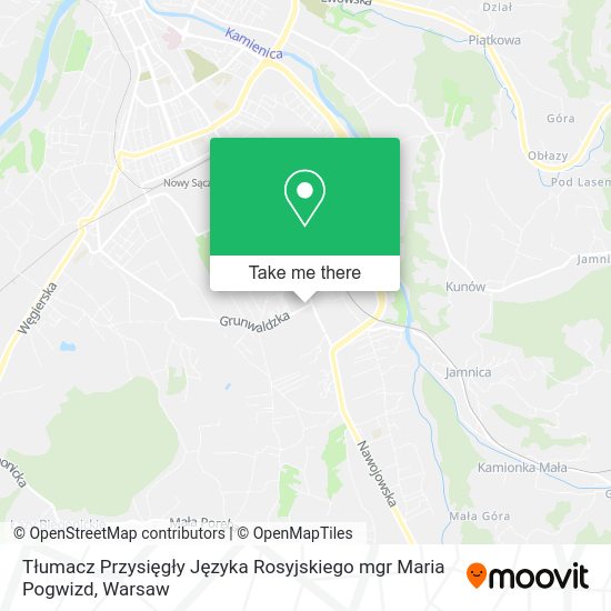 Tłumacz Przysięgły Języka Rosyjskiego mgr Maria Pogwizd map