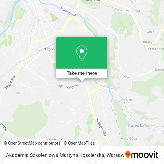 Akademia Szkoleniowa Martyna Kościerska map