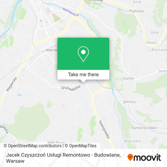 Jacek Czyszczoń Usługi Remontowo - Budowlane map