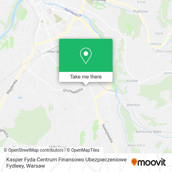 Kasper Fyda Centrum Finansowo Ubezpieczeniowe Fydleey map