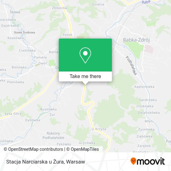 Stacja Narciarska u Żura map