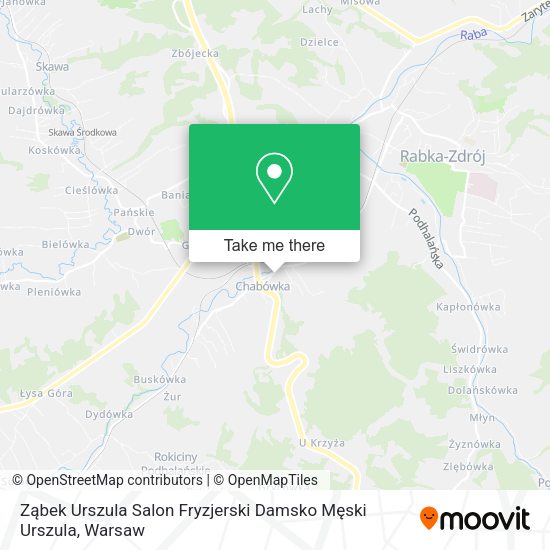 Ząbek Urszula Salon Fryzjerski Damsko Męski Urszula map