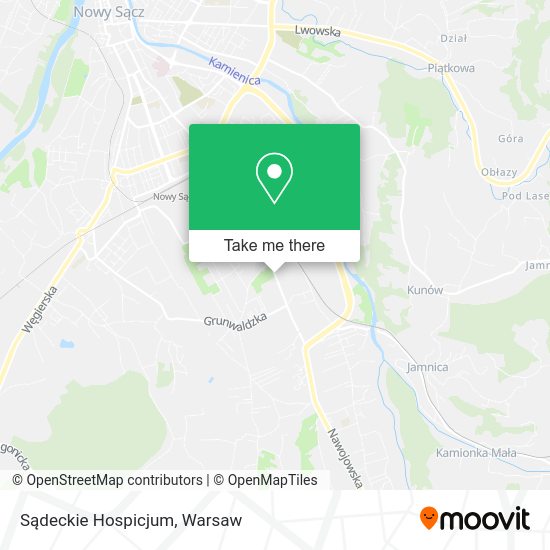 Sądeckie Hospicjum map