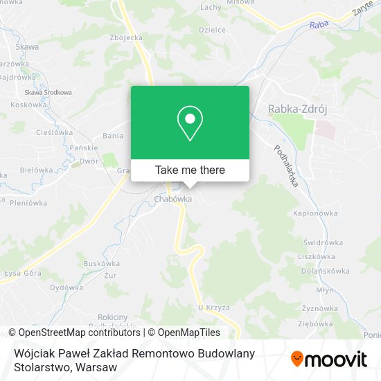 Wójciak Paweł Zakład Remontowo Budowlany Stolarstwo map