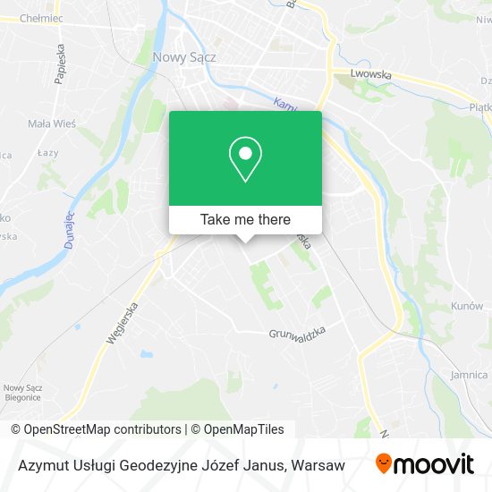 Azymut Usługi Geodezyjne Józef Janus map