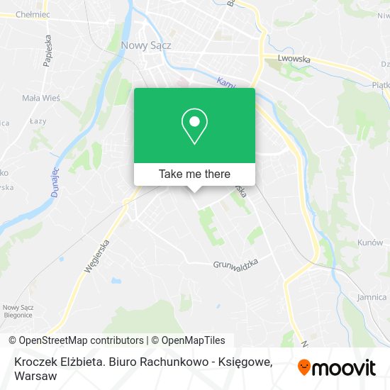 Kroczek Elżbieta. Biuro Rachunkowo - Księgowe map