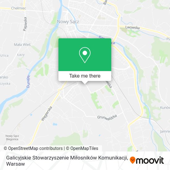 Карта Galicyjskie Stowarzyszenie Miłosników Komunikacji