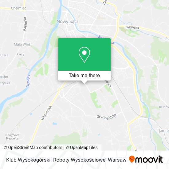 Klub Wysokogórski. Roboty Wysokościowe map