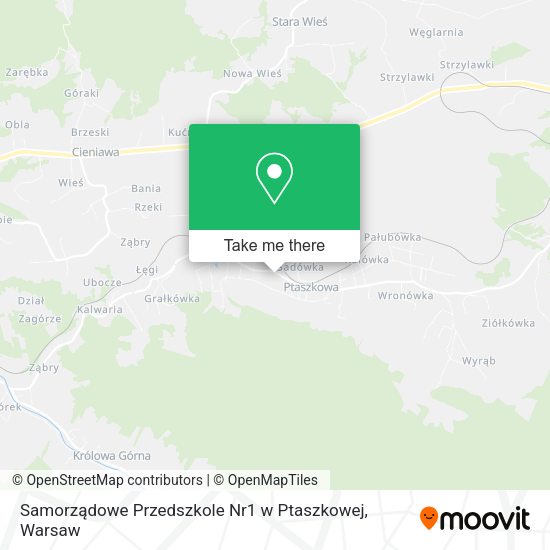 Samorządowe Przedszkole Nr1 w Ptaszkowej map