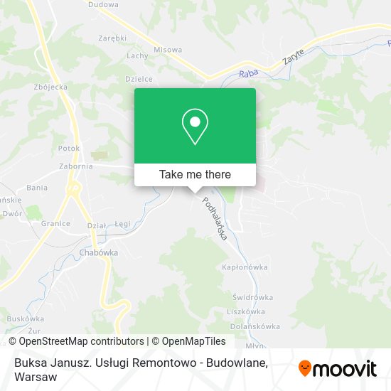 Buksa Janusz. Usługi Remontowo - Budowlane map