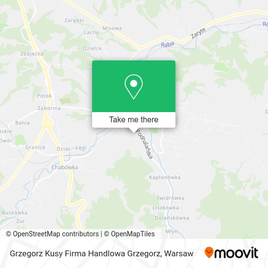 Grzegorz Kusy Firma Handlowa Grzegorz map