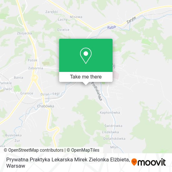 Prywatna Praktyka Lekarska Mirek Zielonka Elżbieta map