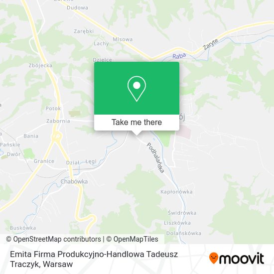 Emita Firma Produkcyjno-Handlowa Tadeusz Traczyk map