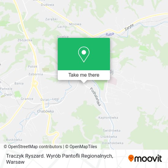 Карта Traczyk Ryszard. Wyrób Pantofli Regionalnych