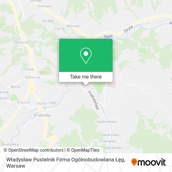 Władysław Pustelnik Firma Ogólnobudowlana Łęg map