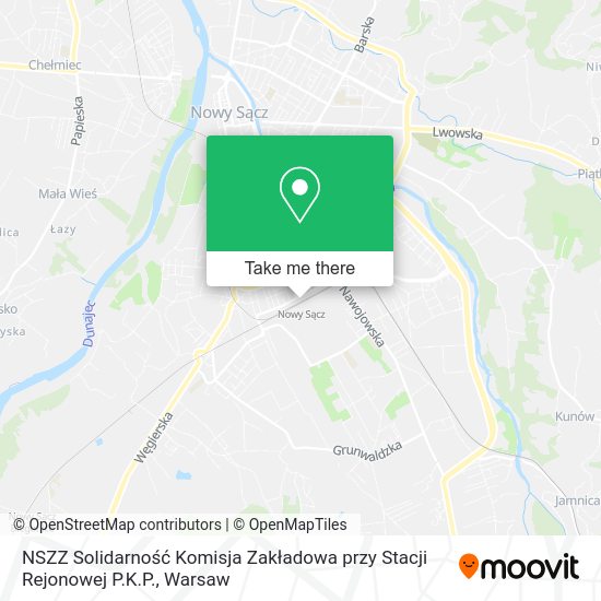 NSZZ Solidarność Komisja Zakładowa przy Stacji Rejonowej P.K.P. map