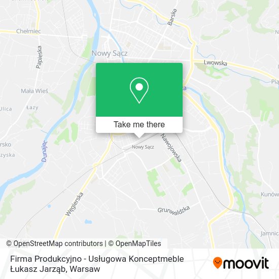 Firma Produkcyjno - Usługowa Konceptmeble Łukasz Jarząb map