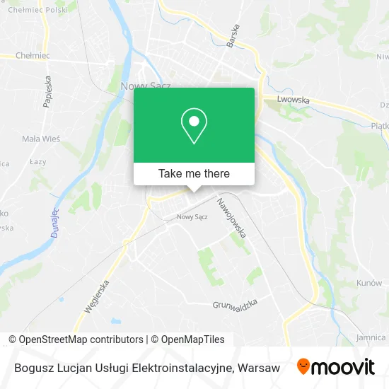 Карта Bogusz Lucjan Usługi Elektroinstalacyjne