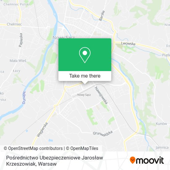 Pośrednictwo Ubezpieczeniowe Jarosław Krzeszowiak map