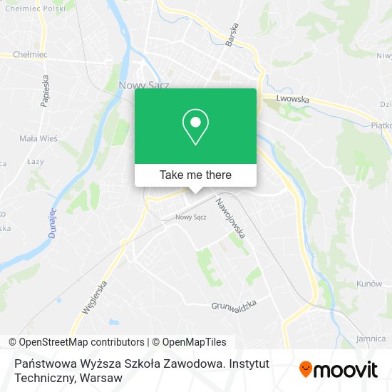 Państwowa Wyższa Szkoła Zawodowa. Instytut Techniczny map