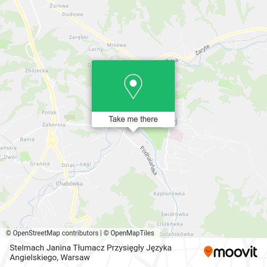 Stelmach Janina Tłumacz Przysięgły Języka Angielskiego map