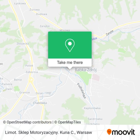 Limot. Sklep Motoryzacyjny. Kuna C. map