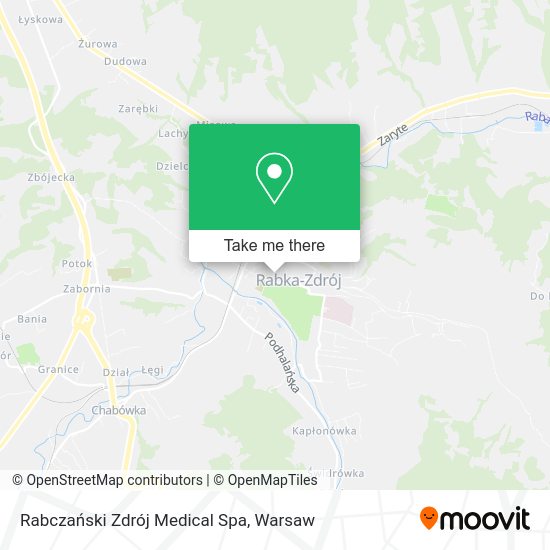 Rabczański Zdrój Medical Spa map