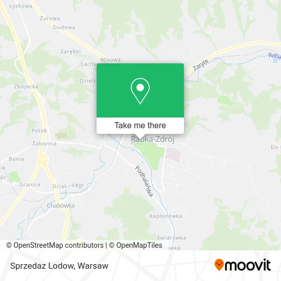 Карта Sprzedaz Lodow