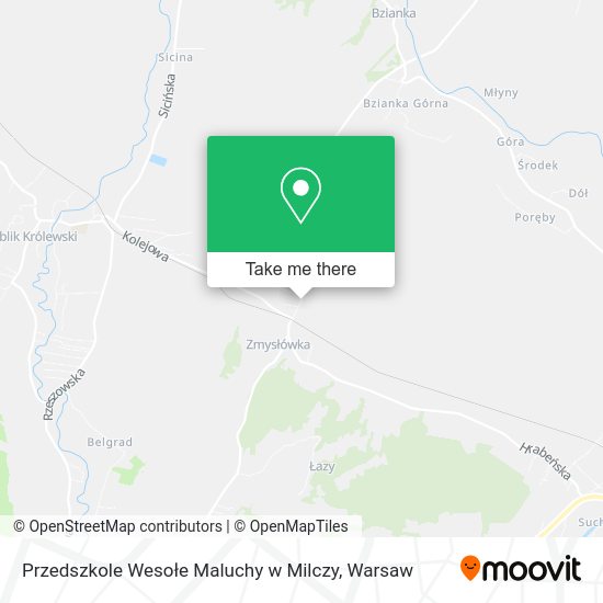 Przedszkole Wesołe Maluchy w Milczy map