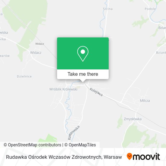 Rudawka Ośrodek Wczasów Zdrowotnych map