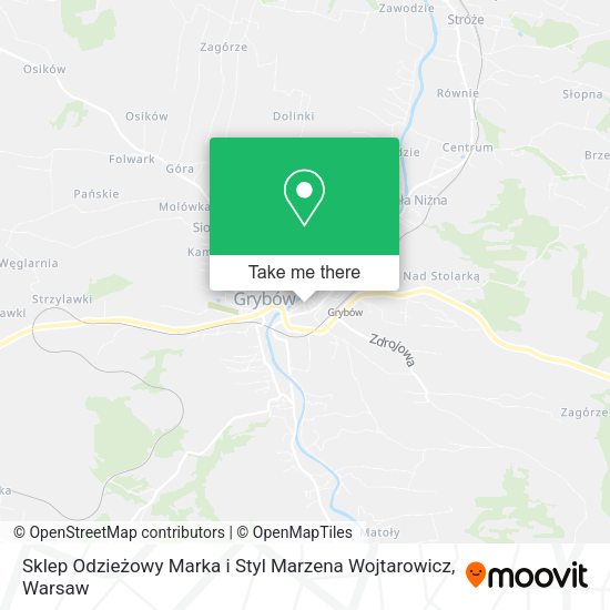 Sklep Odzieżowy Marka i Styl Marzena Wojtarowicz map